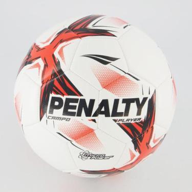 Imagem de Bola Penalty Player XXV Campo Branca e Vermelha, 05