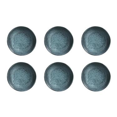 Imagem de Conjunto de Cumbucas Night Sky 520ML 6 Peças Stoneware Cerâmica Artesanal Azul Porto Brasil