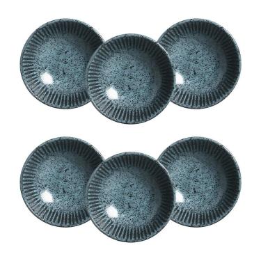 Imagem de Conjunto de Cumbucas Night Sky 370ML 6 Peças Stoneware para Sopas e Sobremesas Azul Porto Brasil