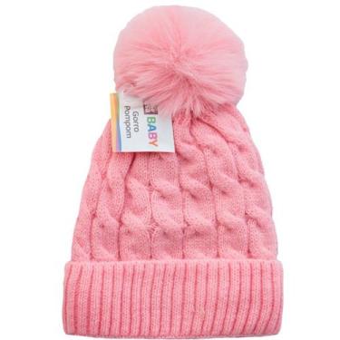 Imagem de Gorro de Pompom para Bebê com Sherpa Interna 100% Poliéster Bene Casa,