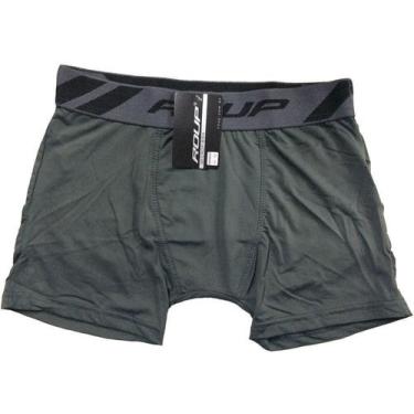 Imagem de KIT 5 Cueca boxer masculina microfibra infantil juvenil Roup, P, Cinza