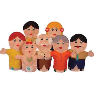 Imagem de Fantoches Familia Branca - Simque, Unissex