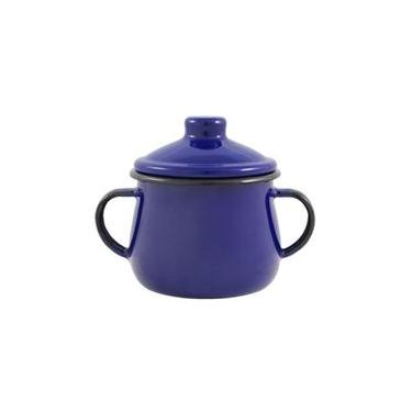 Imagem de Açucareiro Esmaltado Azul 380 Ml Ewel