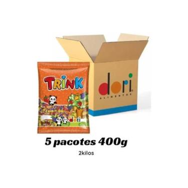Imagem de Bala Mastigável Trink Frutas Sortidas Dori 400g - 5 Pacotes