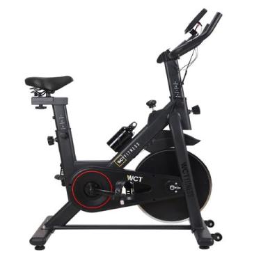 Imagem de Bicicleta Spinning Mecânica 8Kg Preto Vermelho WCT FITNESS