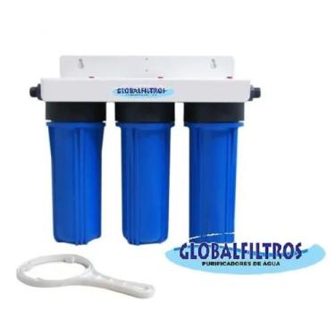 Imagem de Filtro Purificador Água Tratamento Calcário Impureza Cloro - GLOBALFIL