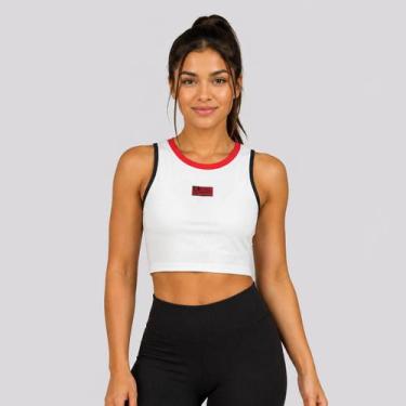Imagem de Cropped Flamengo Pegar Feminino Branco - Braziline, P