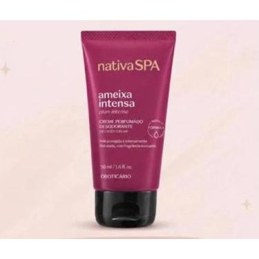 Imagem de Creme Perfumado Desodorante Ameixa Intensa Boticário 50ml, Branco