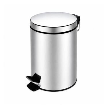 Imagem de Lixeira inox redonda 12l larplasticos