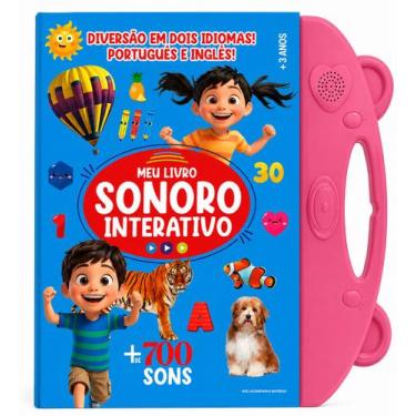 Imagem de Livro - Meu Livro Sonoro Interativo - Português e Inglês - Rosa