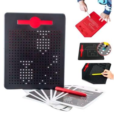 Imagem de Lousa Magnetica Ima Desenho Jogo c/Caneta + 20 Exercicios - lcd writin