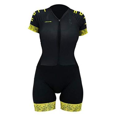 Imagem de Macaquinho Ciclismo Hupi Like a Girl Gold Manga Curta