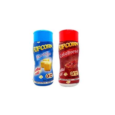 Imagem de Temperos p/ Pipoca Popcorn Cx 24 Frascos: 12 Manteiga - 12 Calabresa