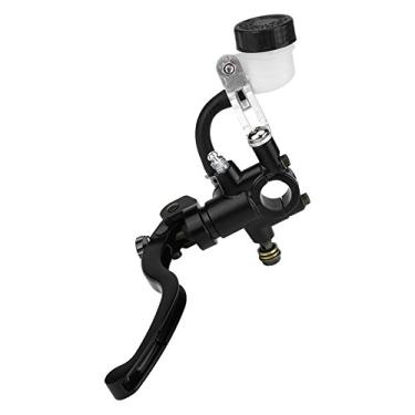 Imagem de KIMISS 22 mm 22 mm 7/8" universal motocicleta guidão bomba de freio cilindro mestre embreagem alavanca esquerda + freio cilindro mestre cilindro mestre freio embreagem guidão embreagem hidráulico