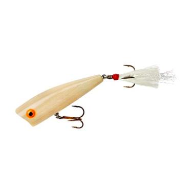 Imagem de Rebel Iscas Pop-R Topwater Popper Isca de pesca, osso, Magnum Pop-R (14 ml), tamanho único, 7,6 cm