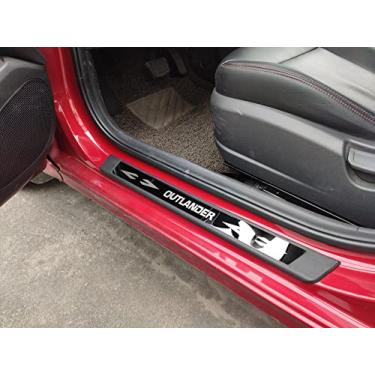 Imagem de GZBFTDH Proteção de Peitoril Soleira da Porta, para Mitsubishi Outlander 2013-2022 Carro Acessórios, Aço Inoxidável Kick Plate Guard de Pedal de Limiar Protetor, Peças para Automóveis