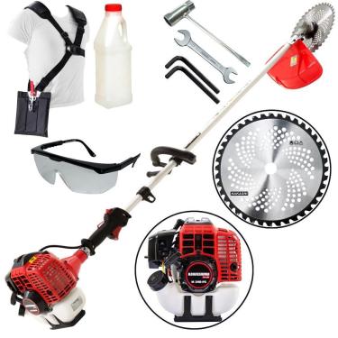 Imagem de Roçadeira Lateral Plus Kawashima KW340T 34cc Robusta e Econômica Com Empunhadura Circular e Lâmina de Vídia Ideal Para Cortes Rápidos e Precisos