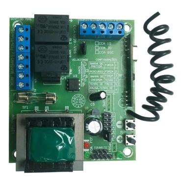 Imagem de Central Placa de Comando Automatizador Portão Eletrônico Basculante Deslizante Rcg Cca-10 Clp