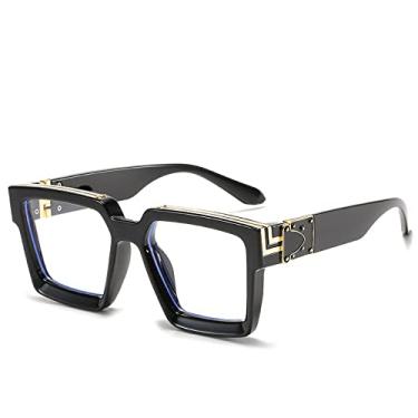 Imagem de Steampunk Sunglasses Men Luxury Designer Retro Trend Sunglasses Women Square Anti-Glare Driving Glasses Male,C13Black,china