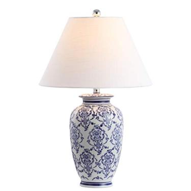 Imagem de JONATHAN Y JYL8023A Juliana 66,5 cm Chinoiserie Lâmpada LED de cerâmica tradicional para quarto, sala de estar, escritório, dormitório de faculdade, mesa de café, estante, azul/branco