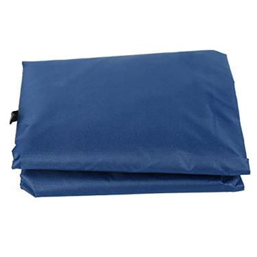 Imagem de Capa de almofada de balanço de pátio - Capas de almofada impermeáveis para ambientes externos, almofadas de cadeira de balanço de substituição de 3 lugares, capas de almofada de substituição para móveis de exterior - 150 x 50 x 10 cm (azul escuro)
