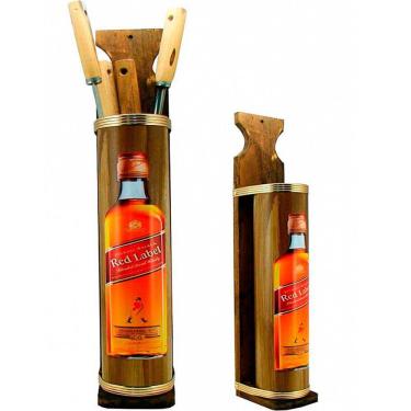 Imagem de Porta Espetos De Churrasco Gourmet Whiskey Red Decor