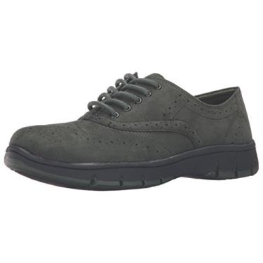 Imagem de Easy Street Lucky Oxford feminino, Super camurça verde floresta, 6 Narrow
