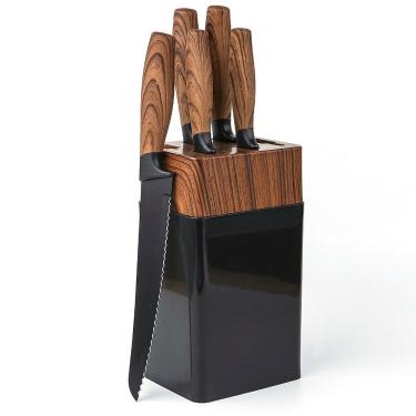 Imagem de Conjunto de Facas com Cepo 6 Peças Just Home Collection