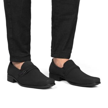 Imagem de Sapato Social Casual Masculino Bico Quadrado Loafer Mocassim 1101