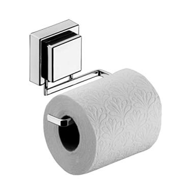 Imagem de Suporte Porta Papel Higiênico Ventosa Parede Banheiro Cromado - 8052 Future