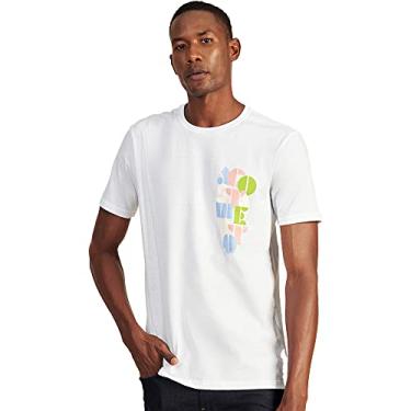 Imagem de Camiseta Acostamento Letters V23 Branco Masculino - Branco - M - Masculino