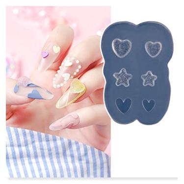 Imagem de AKOAK 3 peças de ursinho de doces esculpido molde de arco de decoração modelo de silicone meia gota de açúcar modelo faça você mesmo molde de enchimento de unhas