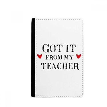 Imagem de Got It From My Teacher Student Passport Holder Notecase Burse Wallet Cover Card Purse, Multicolor