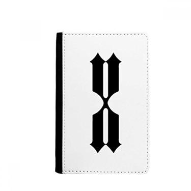 Imagem de Números romanos dez em silhueta preta porta-passaporte Notecase Burse capa carteira porta-cartões, Multicolor