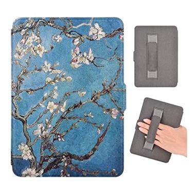 Imagem de Capa Para Kindle 7ª geração Paperwhite (DP75SDI) - rígida - Suporte Alça - sistema de hibernação - (Apricot Flower) Exclusivo UaiStore