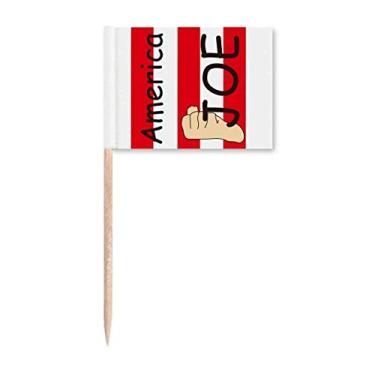 Imagem de Bandeira do presidente dos Estados Unidos com punho Biden, bandeiras de palito, marcador para decoração de festa