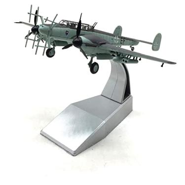 Imagem de TECKEEN 1/100 Scale WWII German Bf-110 Fighter G-4 Night Fighter Model Alloy Model Diecast Plane Model for Collection