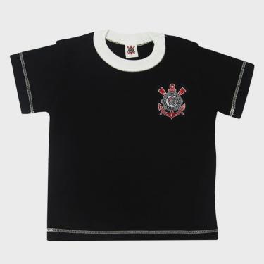 Imagem de Camiseta revedor corinthians cores clube menino preto