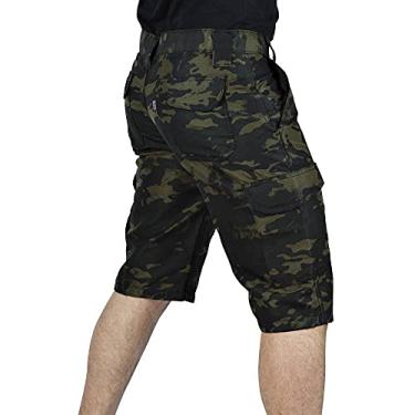 Imagem de Bermuda Trekking Polyripstop 6Bolsos Militar Camuflada Extra Cor:Colorido;Tamanho:50