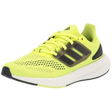 Imagem de adidas Tênis de corrida masculino Pureboost 22, Amarelo solar/preto central/branco nuvem, 11.5