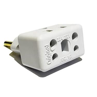 Imagem de Adaptador Tomada Bob Esponja Benjamin 10A 20A Plug Pino Grosso 250v Plugue T - Bivolt - CompleteStore®