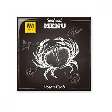 Imagem de Decalque brilhante de azulejo de cerâmica com estampa de caranguejo de desenho de caranguejo