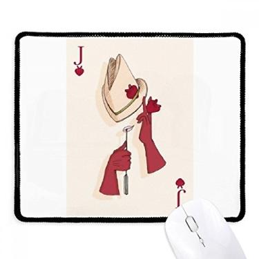 Imagem de Tapete de borracha para jogos com bordas costuradas em formato de coração J