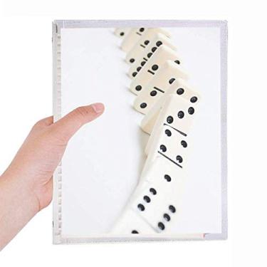 Imagem de Caderno de fotos para jogos Pai Gow Domino com folhas soltas e diário recarregável