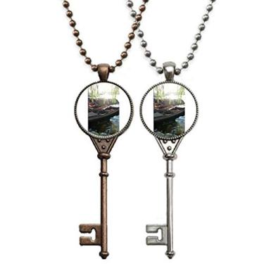 Imagem de OFFbb-USA Willow and Prow Art Deco Presente Fashion Chaveiro Pingente Joias Decoração de Casal