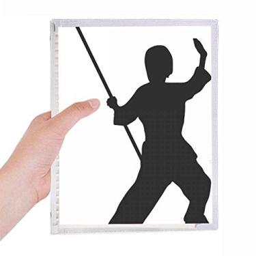 Imagem de Caderno Shaolin Stick China Arte marcial Kung Fu Culture Caderno de folhas soltas diário recarregável