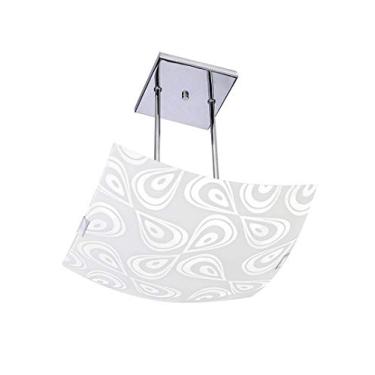 Imagem de Pendente Quadrado Grande Gotas, Attena, 1838 Gde Br, Branco