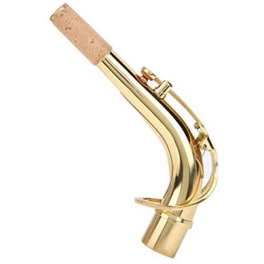 Imagem de Labuduo Saxofone Alto Sax Bend Pescoço, 2,45 cm, Golden Universal Portátil Saxofone Saxofone Saxofone Saxofone Alto Acessório (Dourado)