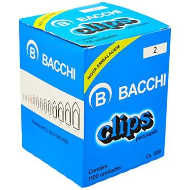 Imagem de Clips Galvanizado, Aço 2, Caixa com 500 grs, Bacchi