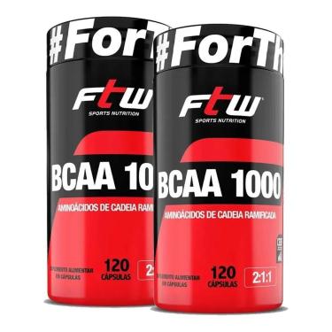 Imagem de KIT 2X BCAA 1000MG 120 CAPS - FTW-Unissex